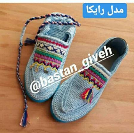 خرید ارزان گیوه ابری گلدوزی