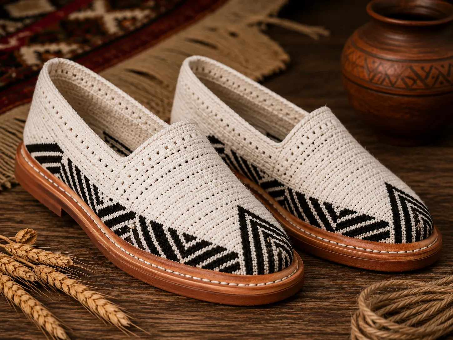 گیوه زیره چرم